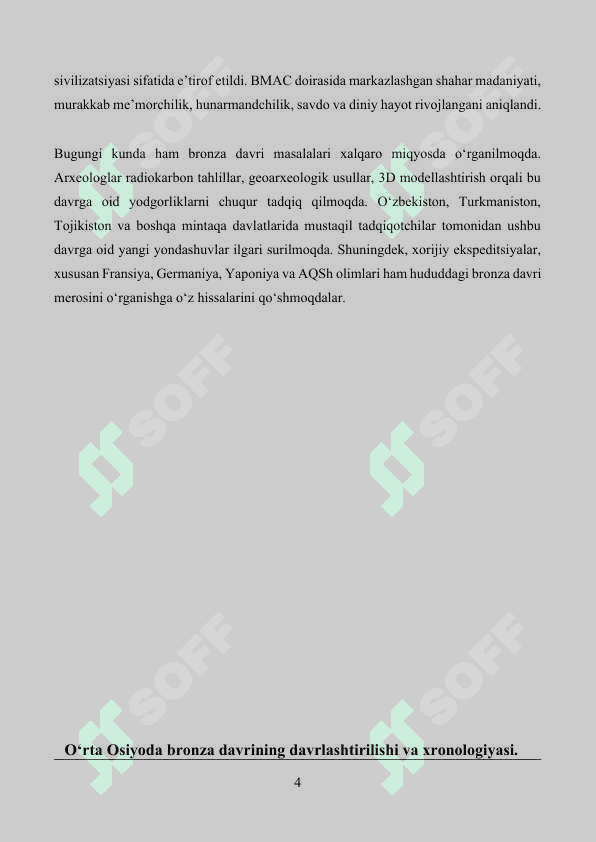 Oʻrta Osiyoda Bronza davri 4