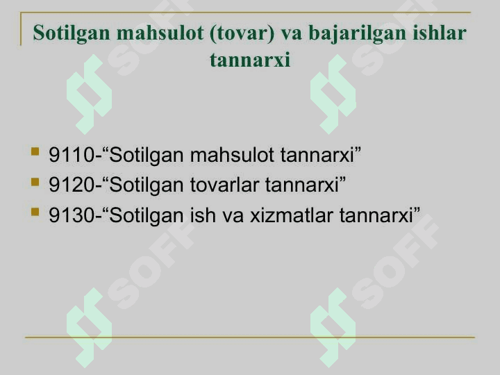 Moliyaviy natijalar hisobi. 8