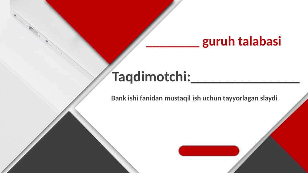 O`zbekiston respubliksi bank tizimini isloh qilish strategiyasi.