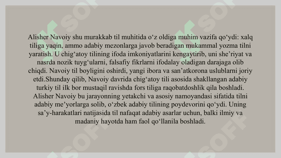 Alisher Navoiy – o’zbek adabiy tilining asoschisi 4