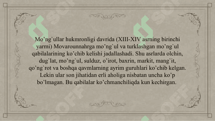 Amir Temur va Temuriylar davrida etnik jarayonlar 7