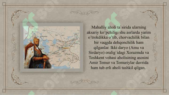 Amir Temur va Temuriylar davrida etnik jarayonlar 8