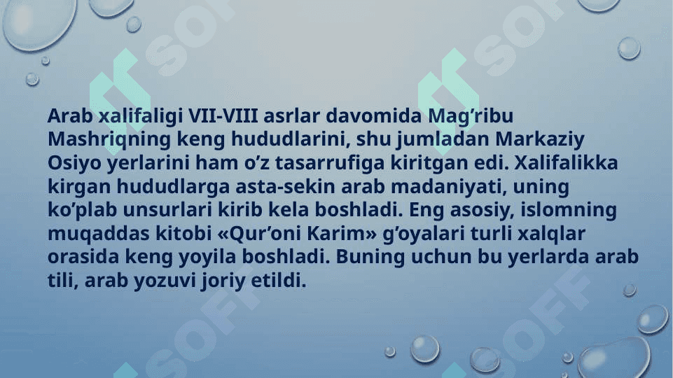 Islom madaniyatining tarkib topishi  va rivojlanishi 3