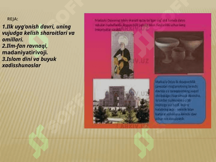 9-12 asrlarda Markaziy Osiyo xalqlarining uyg’onish davri: ijtimoiy iqtisodiy va madaniy taraqqiyot 2