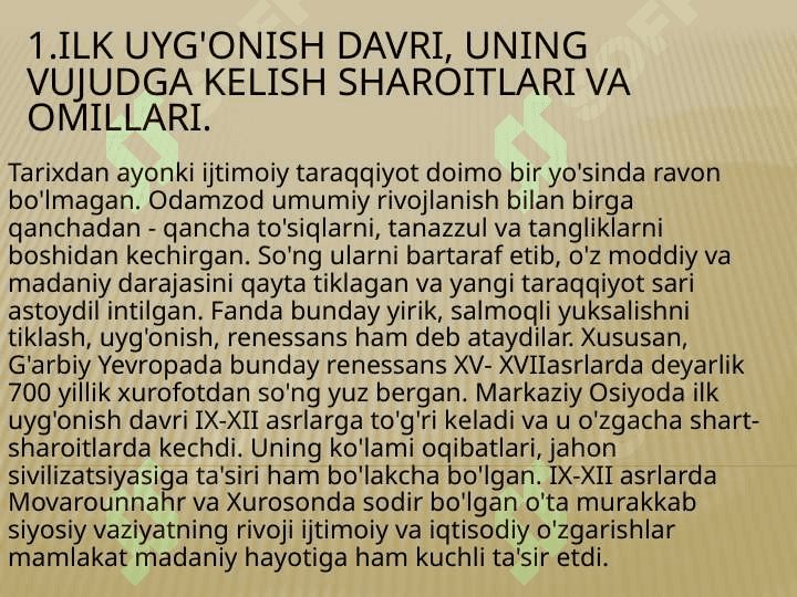 9-12 asrlarda Markaziy Osiyo xalqlarining uyg’onish davri: ijtimoiy iqtisodiy va madaniy taraqqiyot 3
