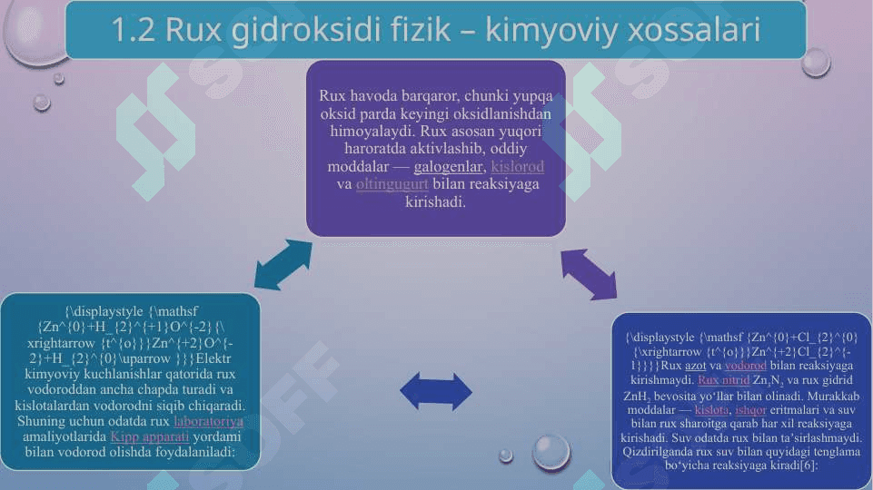 Rux gidroksidining olinishi va xossalari 4