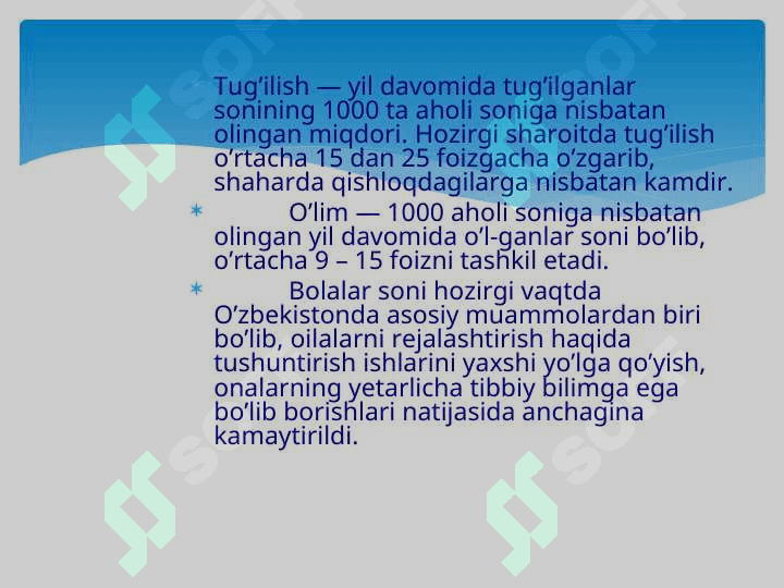 Salomatlik haqida tushuncha, kasallikni oldini olish 8