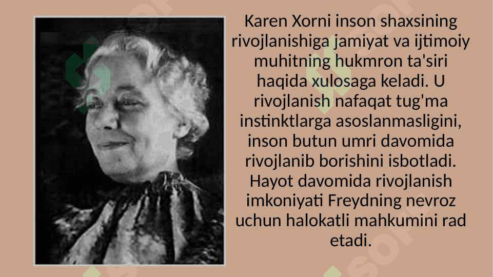 Karen Horne neofreydizm namoyondasi sifatida 25.pptx 4