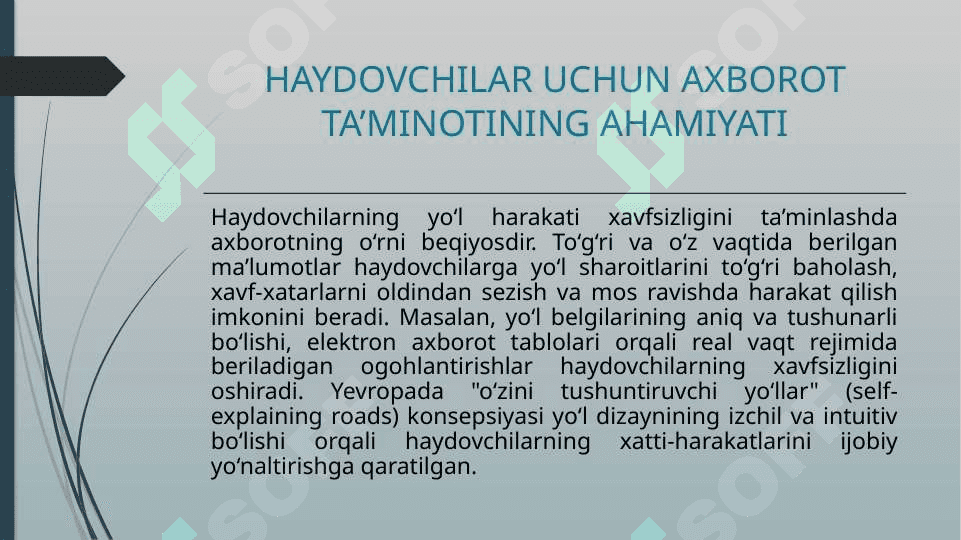 HAYDOVCHILARNI AXBOROT BILAN TA’MINLASH 3
