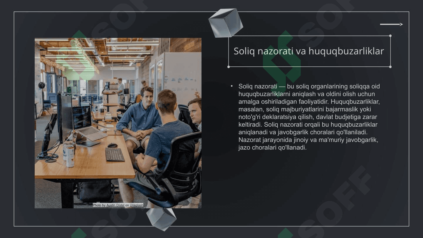 Soliq nazorati hamda soliqqa oid huquqbuzarliklar va ularni sodir etganlik uchun javobgarlik 5