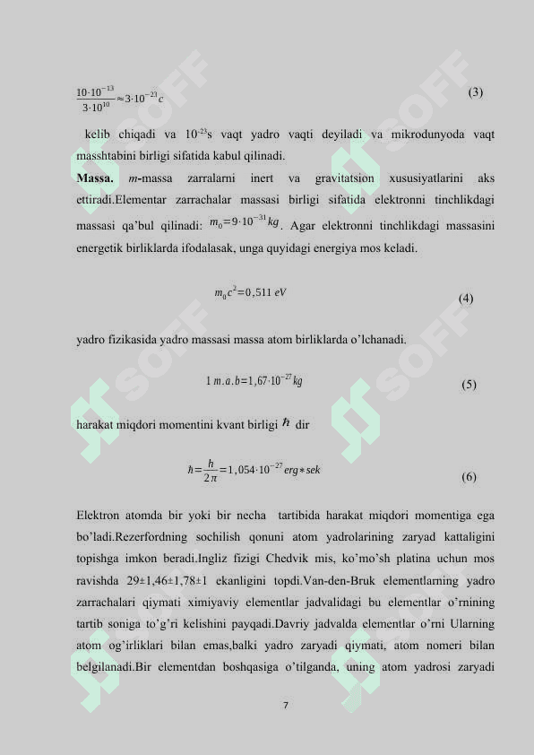 Atom yadrolarining asosiy xususiyatlari 7