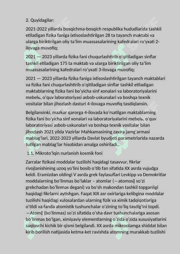 Mikro toʼlqinli relikt nurlanishlar 6