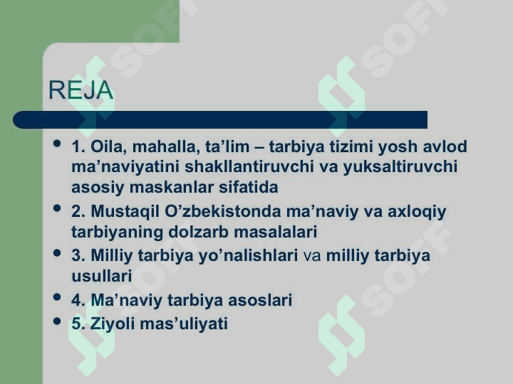 SHAXS TARBIYALASHDA OILA MAHALLA TA'LIM MUASSASALARI HAMKORLIGI 2