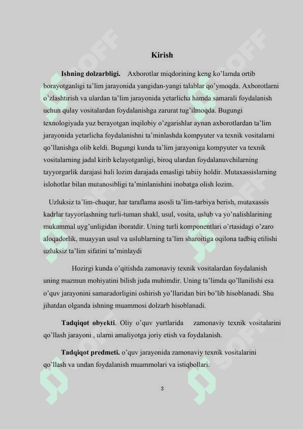 Informatika  va Axborot texnologiyalari fanini  o’qitishda  zamonaviy texnik vositalardan foydalanish 3