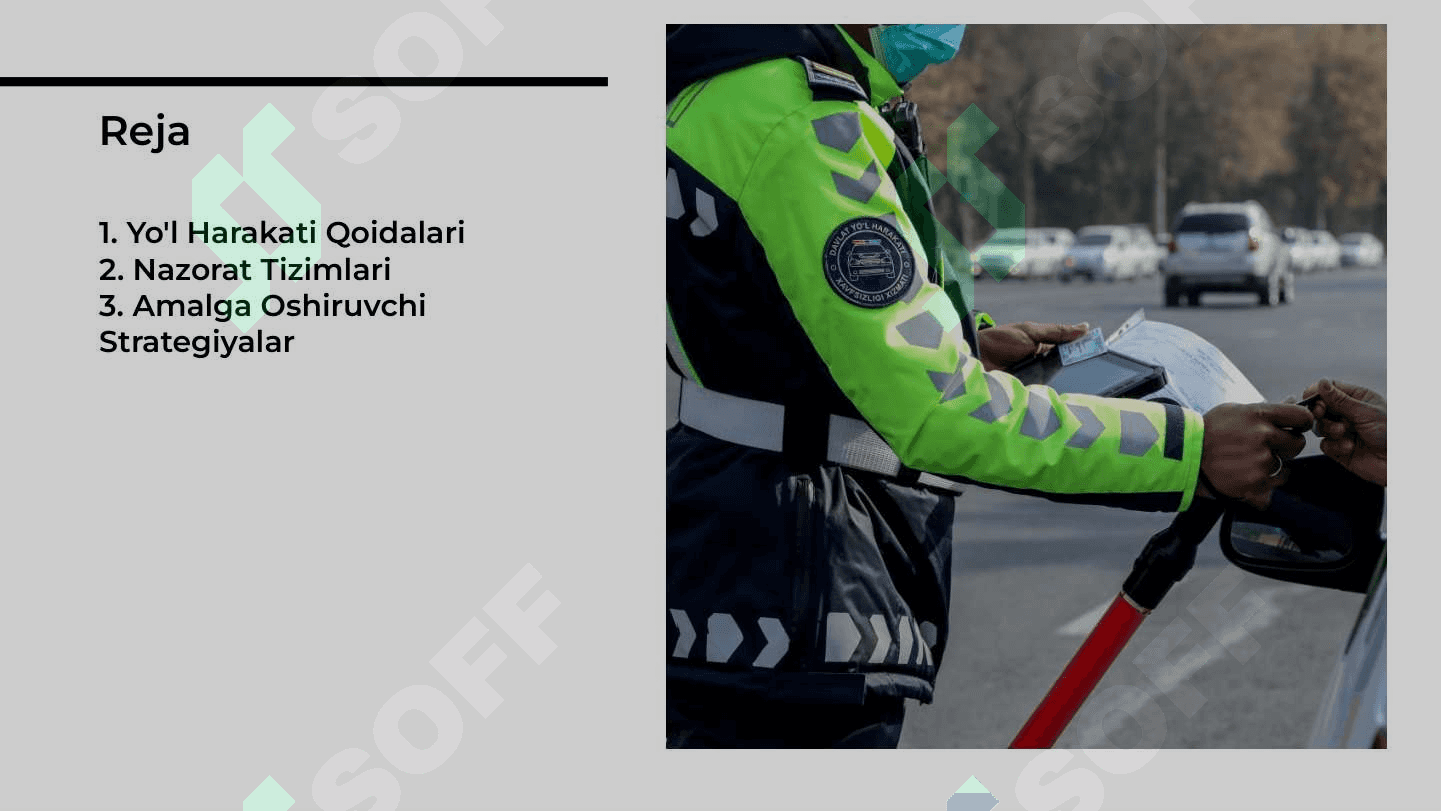 Yo'l harakati qoidalariga rioya qilishni nazorat qilish 2