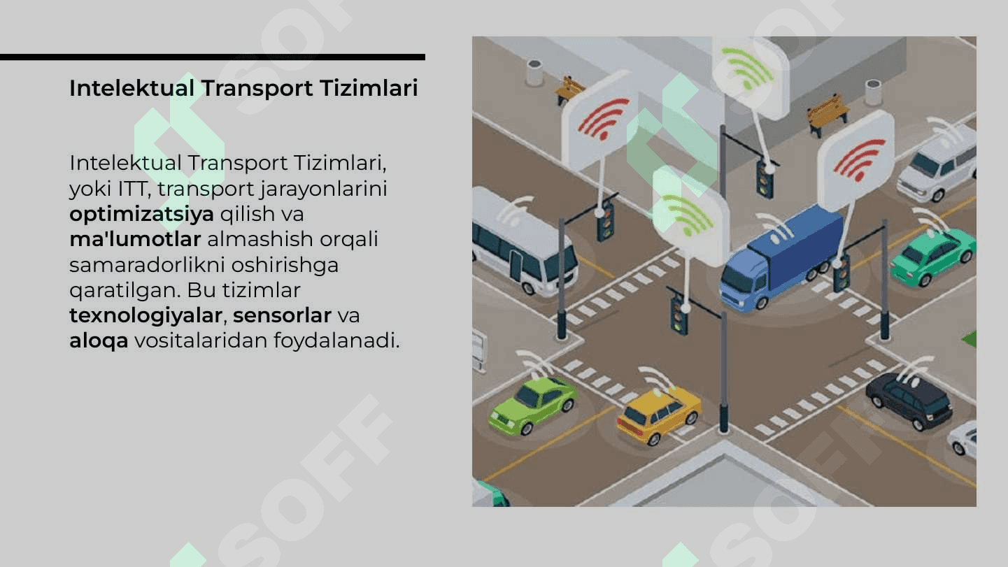 Intelektual transport tizimini boshqaruv tuzilmasi 3