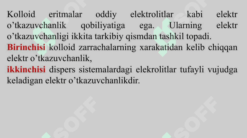 Kolloid sistemalarning elektrokinetik xossalari 8
