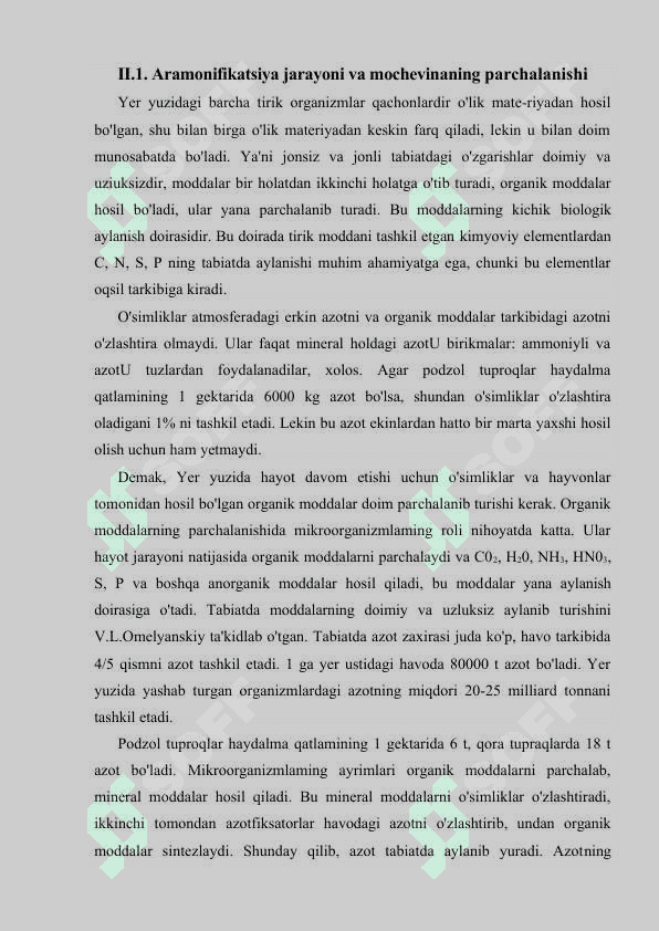 TABIATDA AZOTNING AYLANISHIDA MIKROORGANIZMLARNING O’RNI 3