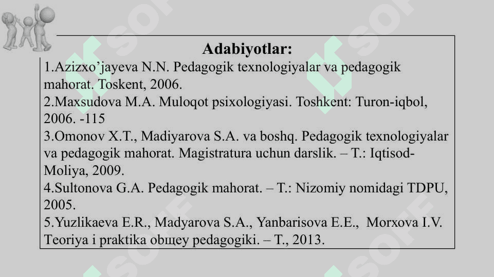O’qituvchi faoliyatida muloqot madaniyati va psixologiyasi 3