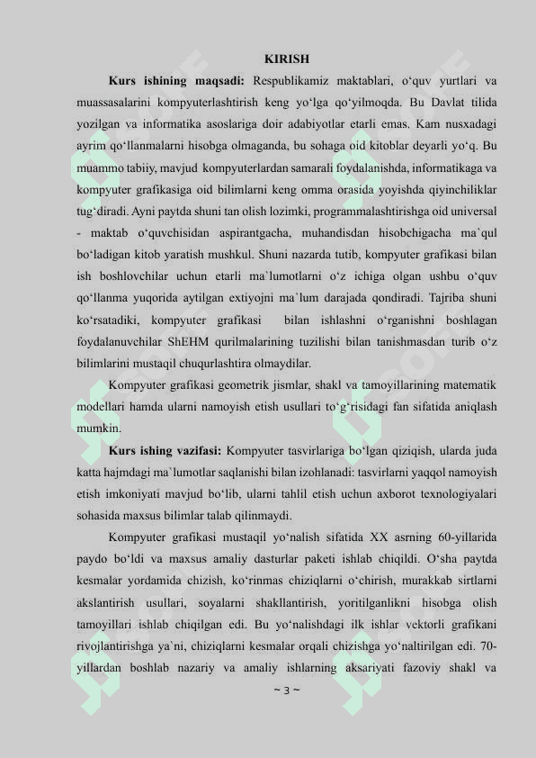 Jamiyatimizda kompyuter grafikasining qo‘llanish sohalari va rivojlanish istiqbollari 3