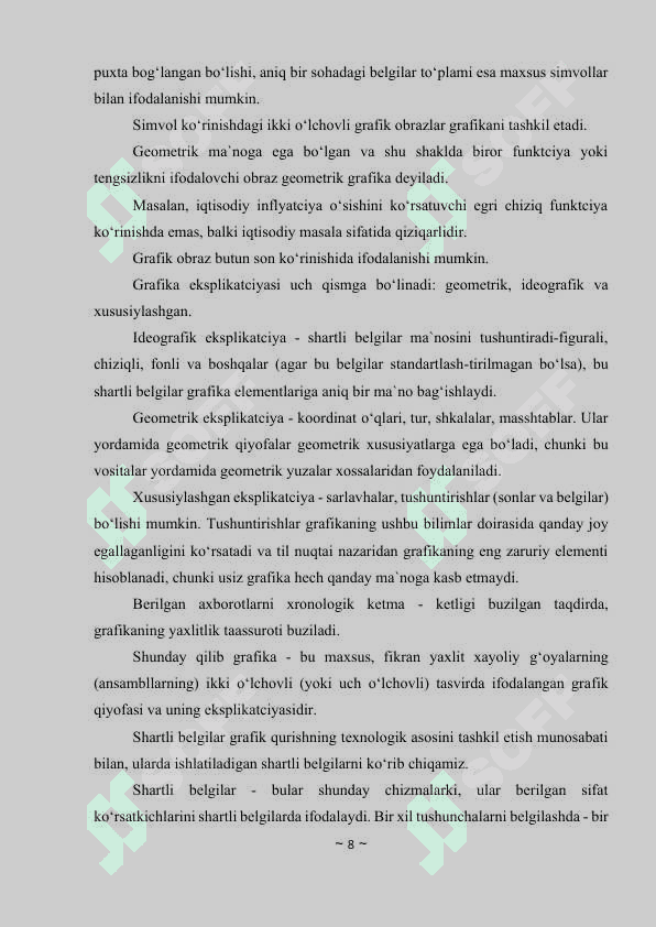 Jamiyatimizda kompyuter grafikasining qo‘llanish sohalari va rivojlanish istiqbollari 8