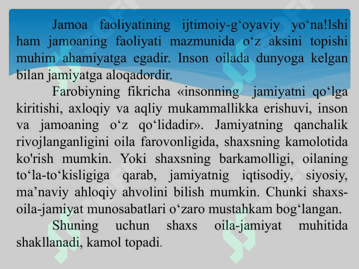 Jamoada shaxsni tarbiyalash 8