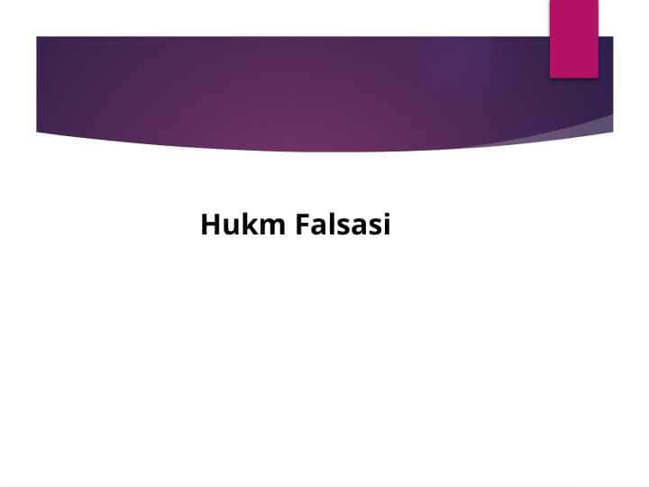 Hukm Falsasi