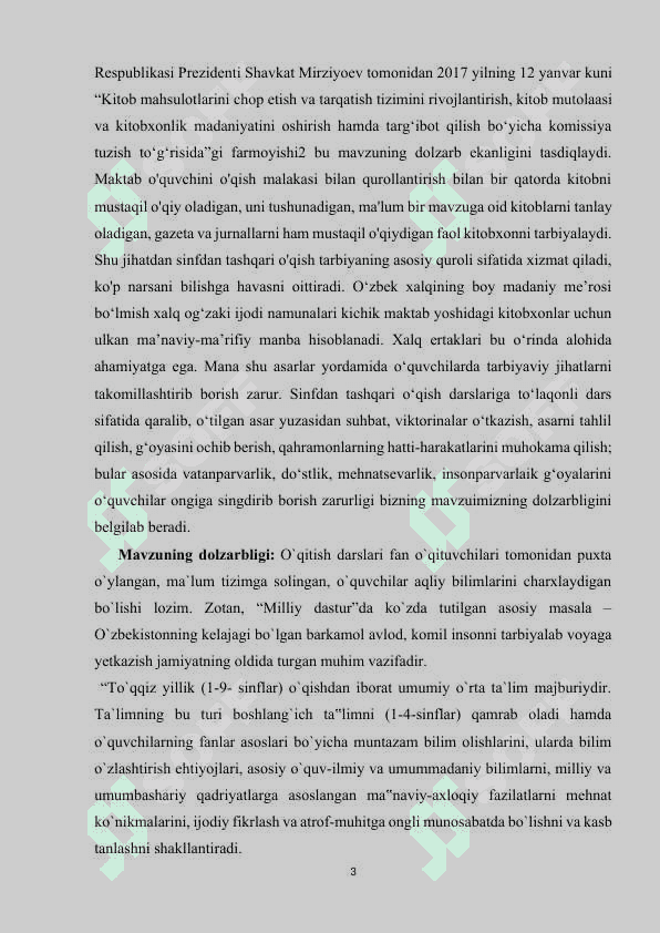 BOSHLANG`ICH TA`LIMDA O`QITISH METODLARI 3