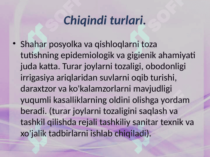 Chiqindilar muammosi 2