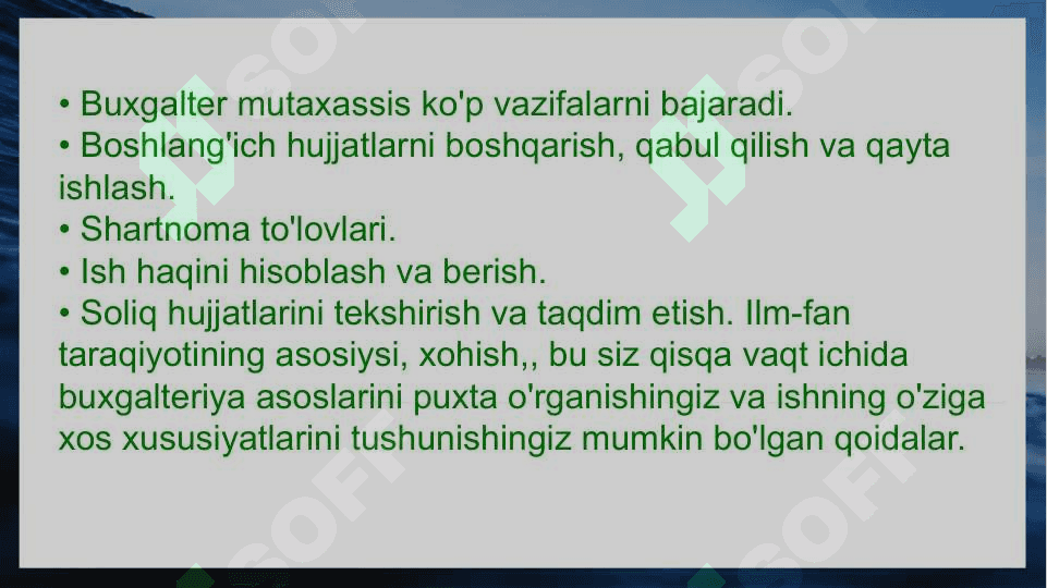 Ishlab chiqarish harajatlari va mahsulot tannarxini hisoblash 5
