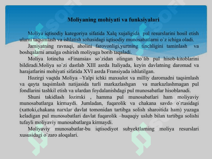 MOLIYAVIY SIYOSAT  2 7