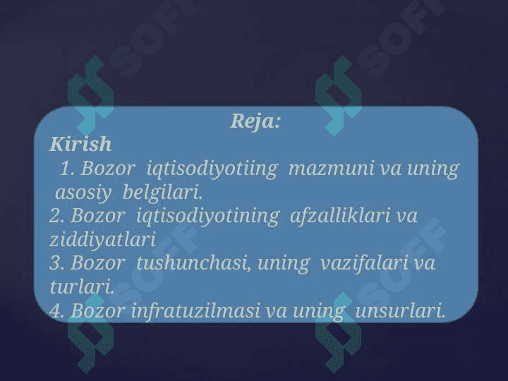 Bozor muvozanati, maksimal va minimal narxlar. 2