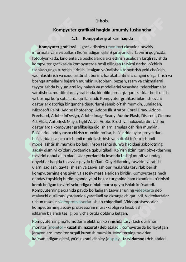 Kompyuter grafikasi bilan ishlovchi dasturlar va ularning imkoniyatlari 4