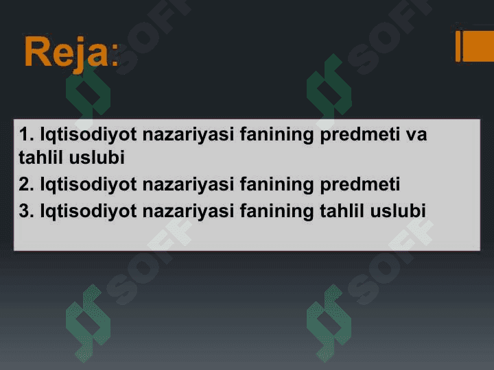 Iqtisodiyot nazariyasi uning moxiyati va mazmuni 2
