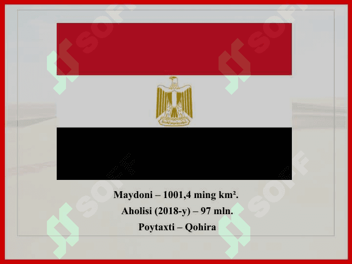 Misr davlatining moliyaviy ahvoli 2