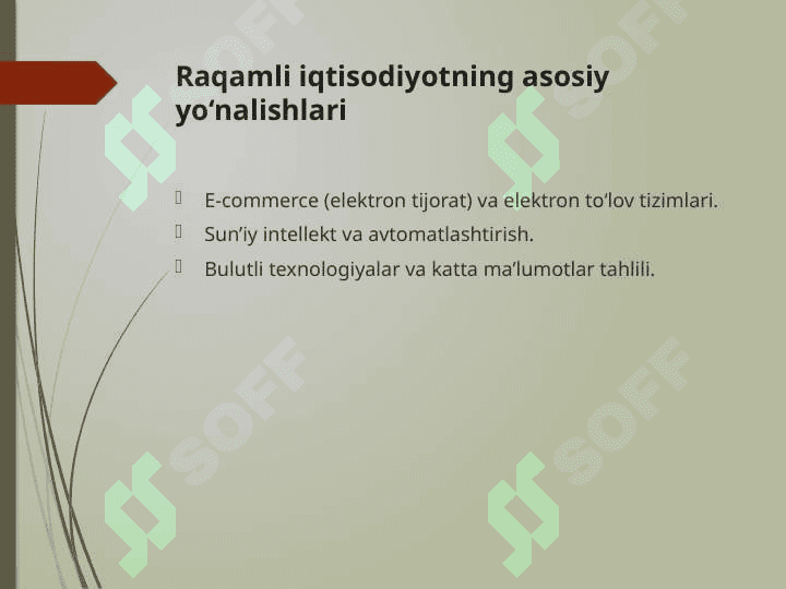 Raqamli iqtisodiyotga o‘tish strategiyalari muammolar va xavflar 7
