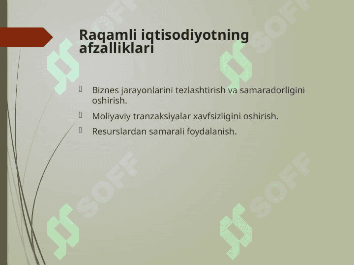 Raqamli iqtisodiyotga o‘tish strategiyalari muammolar va xavflar 8
