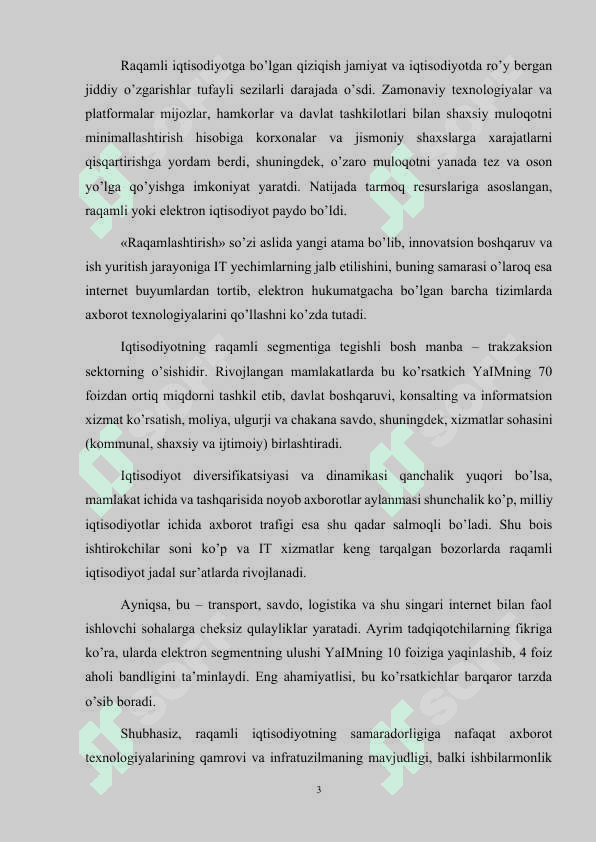 Raqamli iqtisodiyotda texnika va texnalogiyalarning xususiyatlari 3