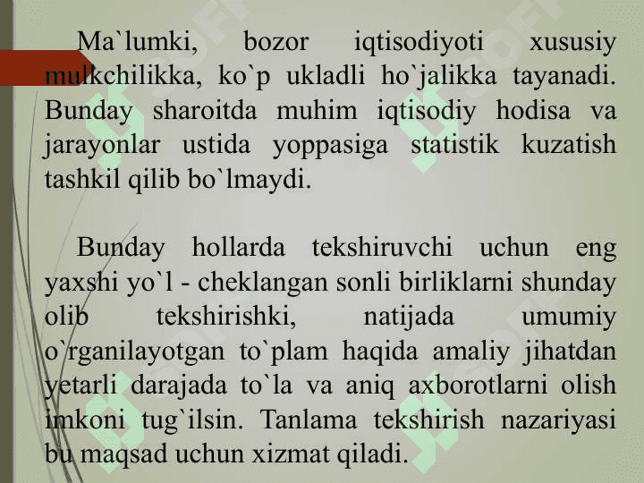 Tanlab kuzatish mohiyati zaruriyati va maqsadi 5