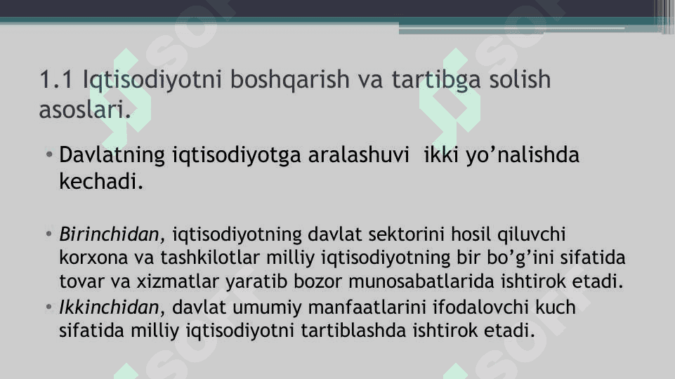 Iqtisodiyotga davlat aralashuvining zarurligi 3