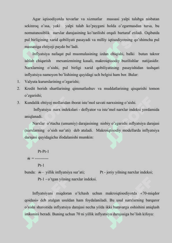 Inflyatsiya va inflyatsiyaga qarshi siyosat 3