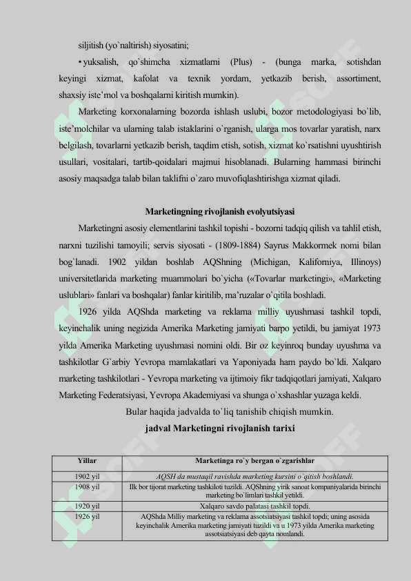 Marketing tushunchasi va uning mohiyati 5
