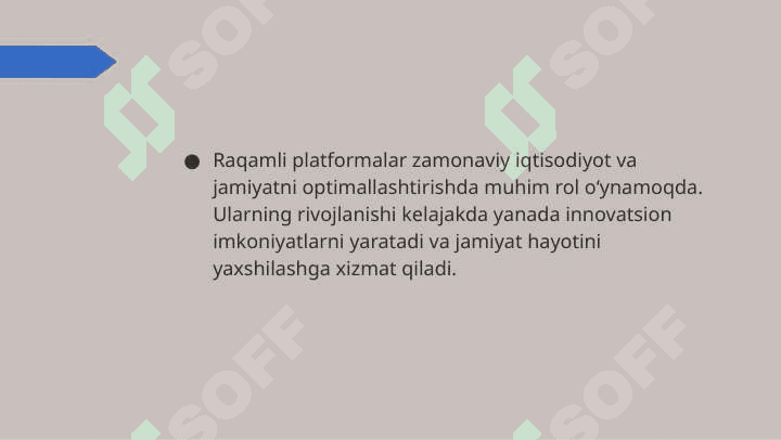 Raqamli platformaning mohiyati va tarifi 8