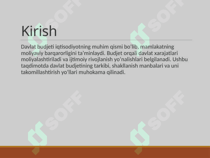 Davlat budjeti tarkibi va uning takomillashtirish yo‘llari 3