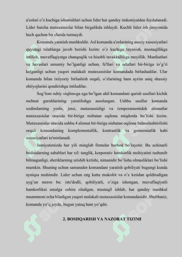 IRB boshqaruvida nazorat IRB yetakchilik boshqaruv turlari 5