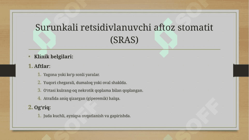 bolalarda surunkali qaytalanuvchi aftoz stomatit 4