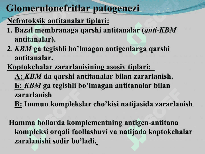 GLOMERULONEFRITLAR 8