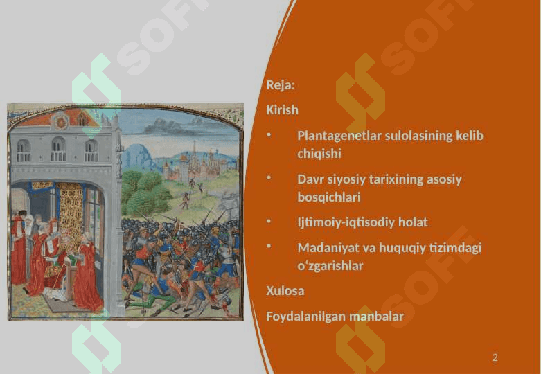 Plantagenetlar davrida Angliya tarixiga oid ilmiy tadqiqotlar 25 2