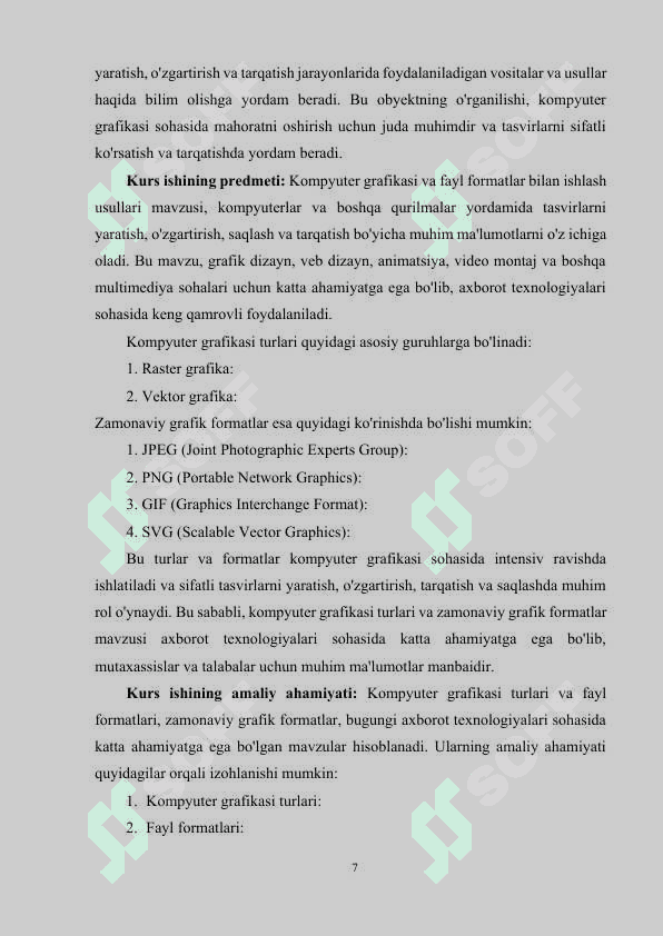 Kompyuter grafikasi sohasidagi fayl formatlar bilan ishlash usullari 7