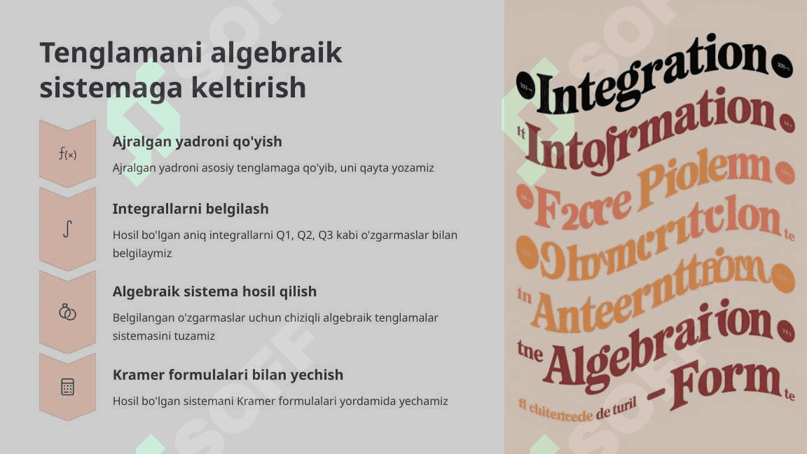 Ajralgan yadroli Fredgolm integral tenglamalarini yechish usullari.Bir argumentli funksiya uchun 2 3